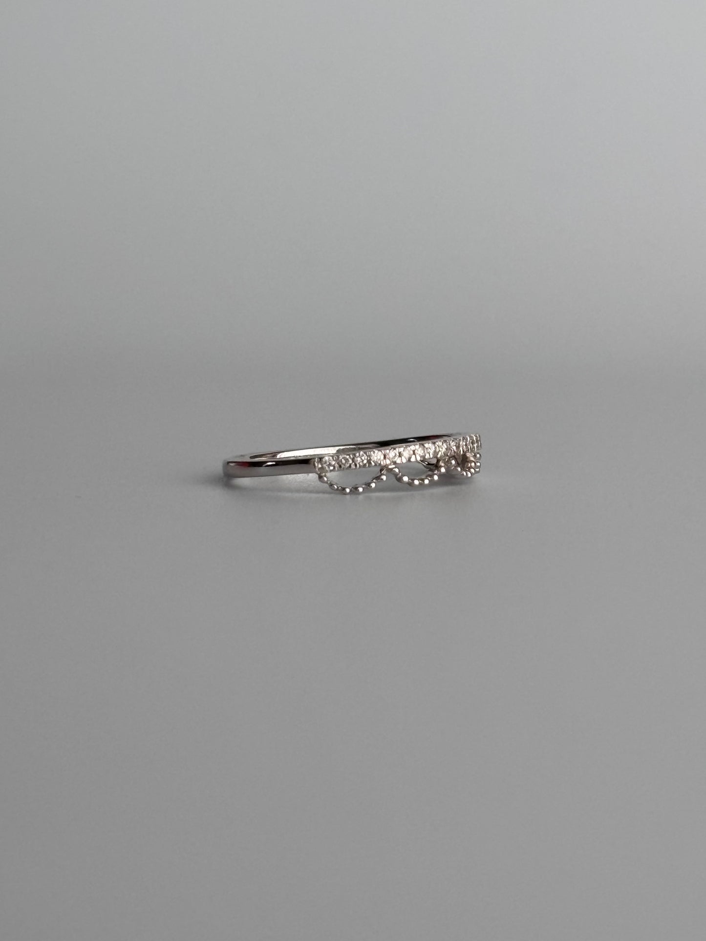 Lace Diamond Stacking Ring