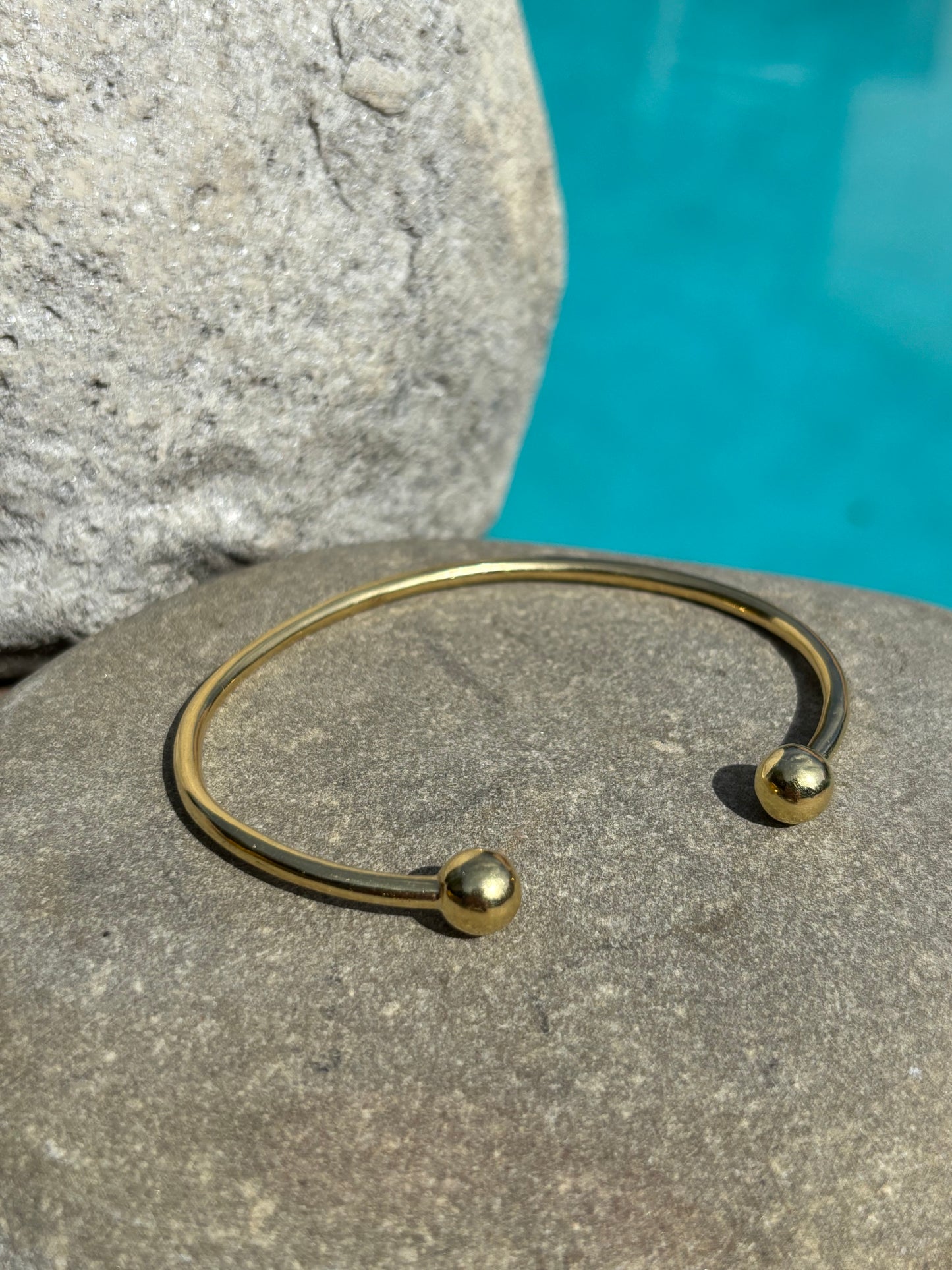 Ball End Open Bangle