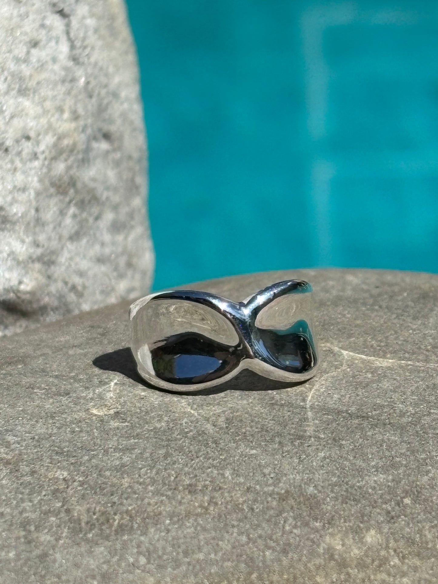 Chunky Silver Twist Ring