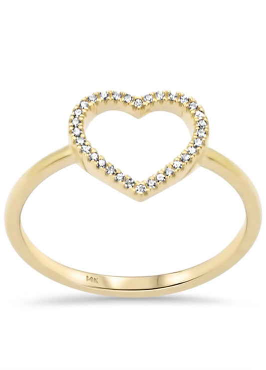 Diamond Heart Ring