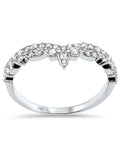 Pave Pointed Diamond Band