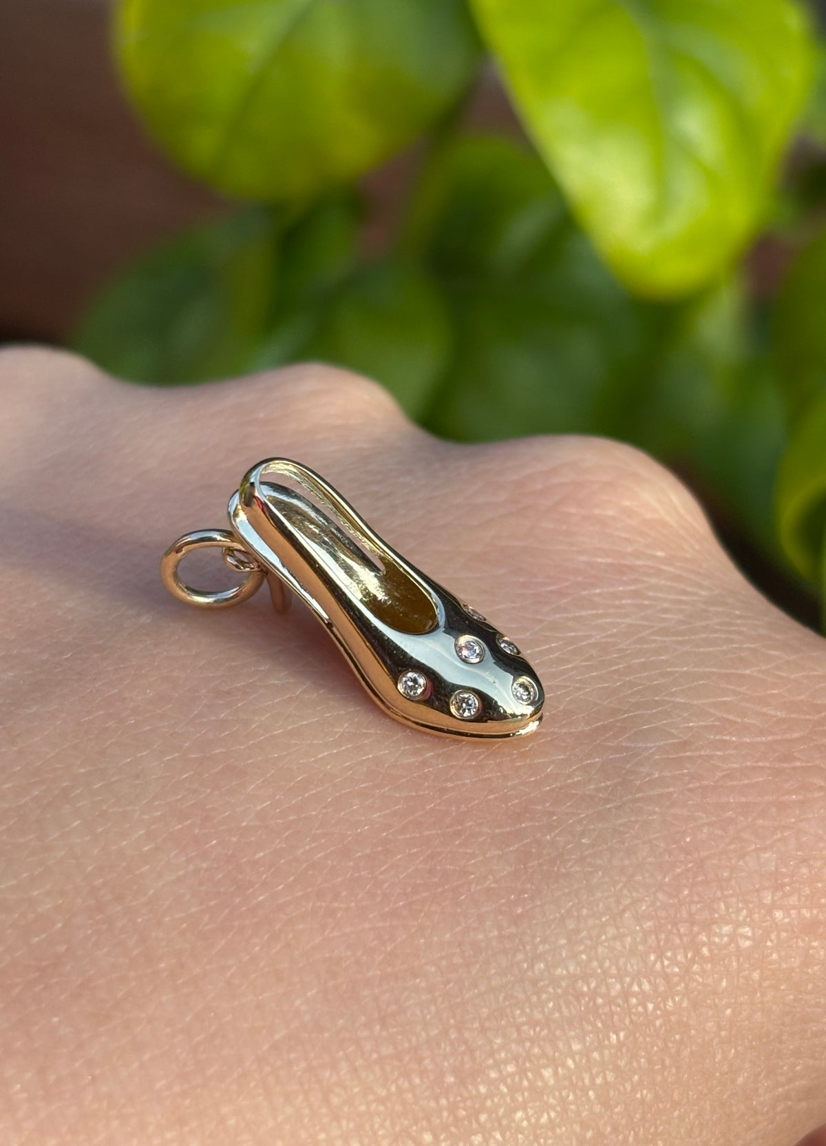 One of a kind Gold High Heel Charm