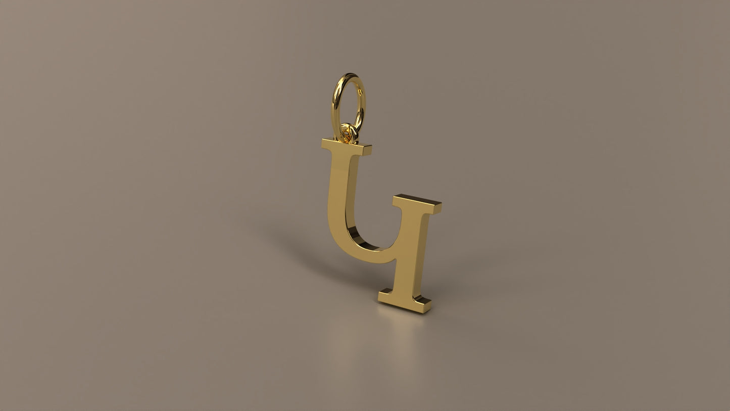 Armenian Initial Pendant Charm