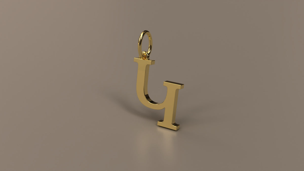 Armenian Initial Pendant Charm