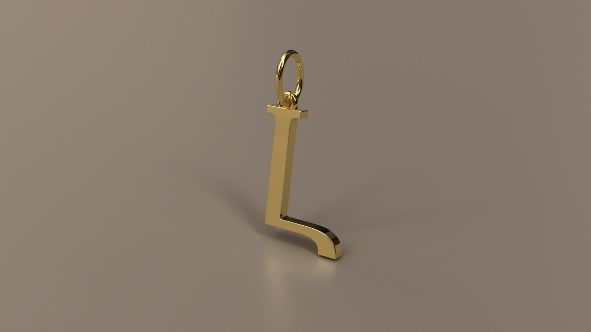 Armenian Initial Pendant Charm