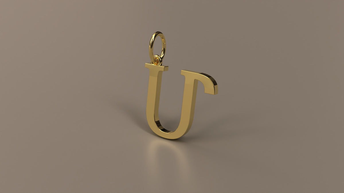 Armenian Initial Pendant Charm