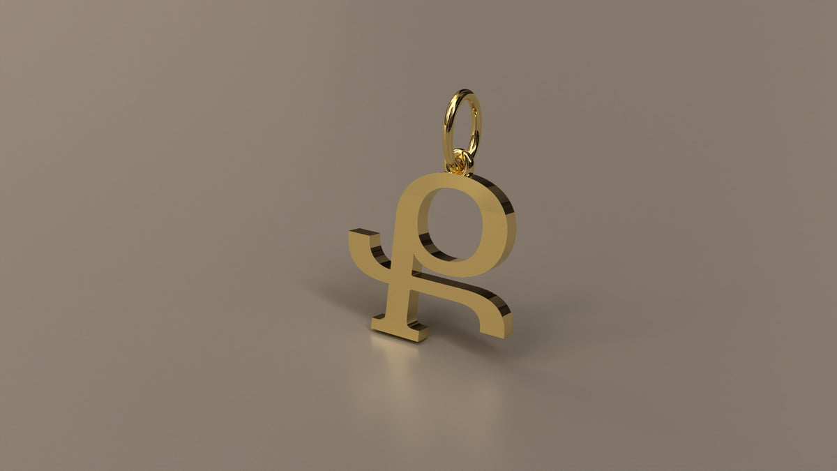 Armenian Initial Pendant Charm