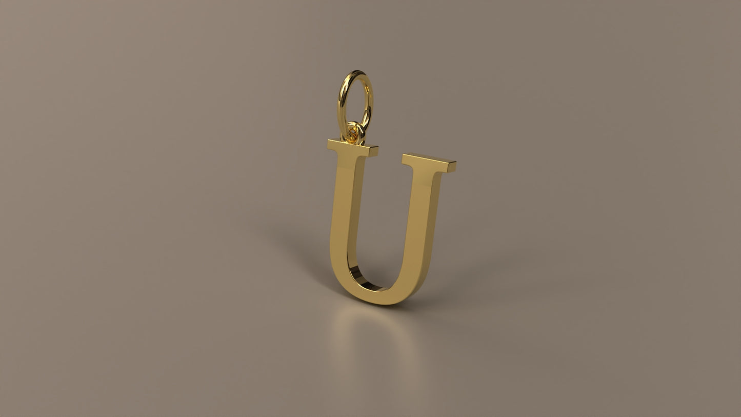Armenian Initial Pendant Charm