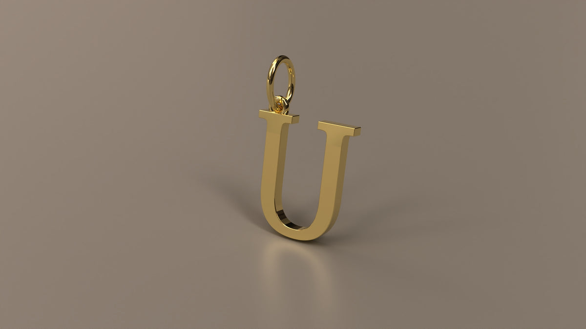Armenian Initial Pendant Charm