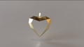 Beau Jolie Origami Heart 2.0 Pendant