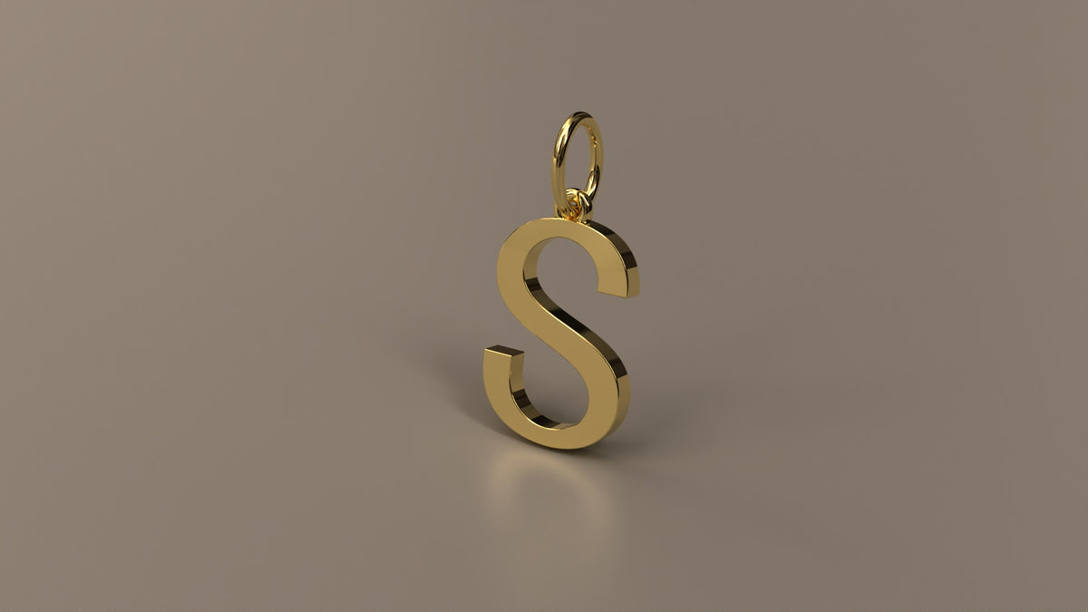 Armenian Initial Pendant Charm