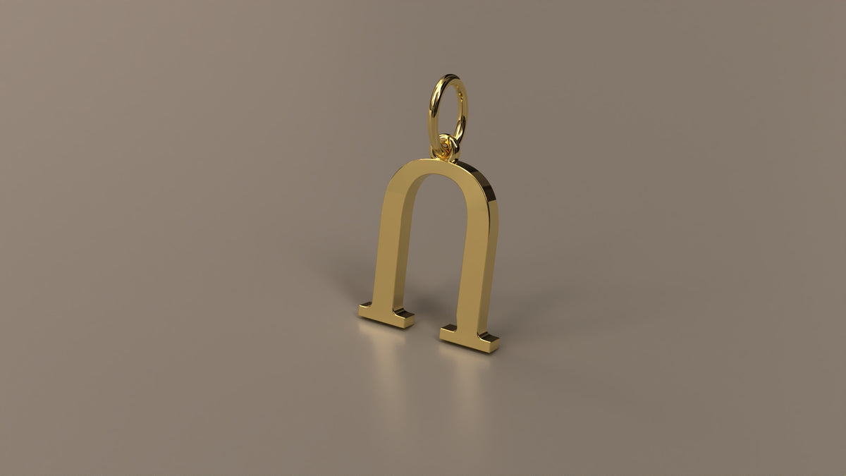 Armenian Initial Pendant Charm
