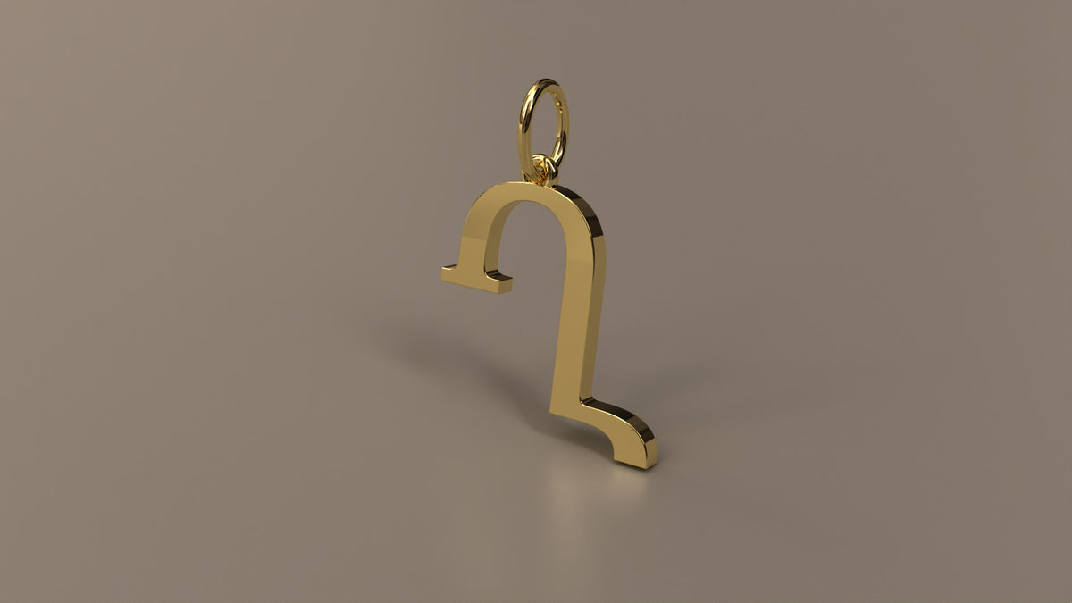 Armenian Initial Pendant Charm