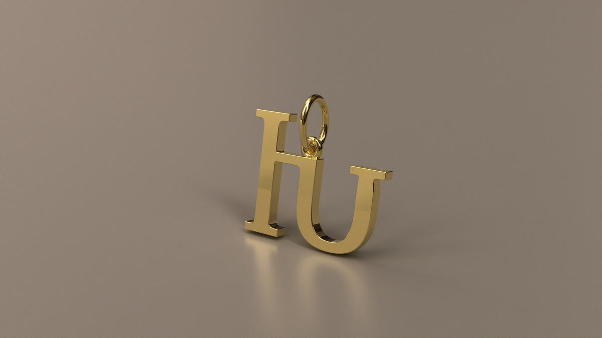 Armenian Initial Pendant Charm