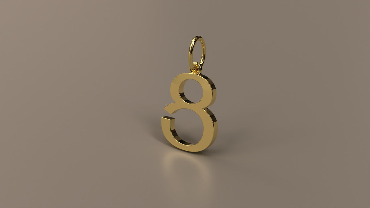 Armenian Initial Pendant Charm