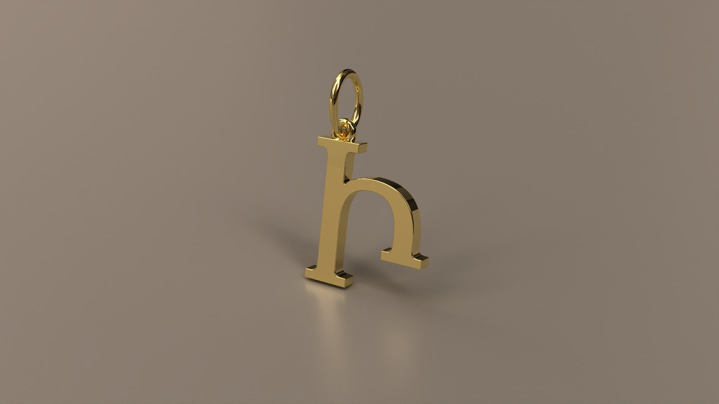 Armenian Initial Pendant Charm