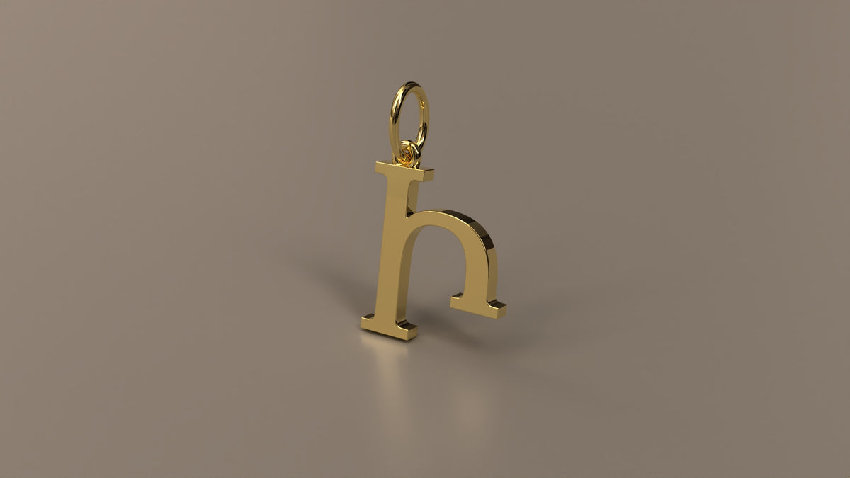 Armenian Initial Pendant Charm