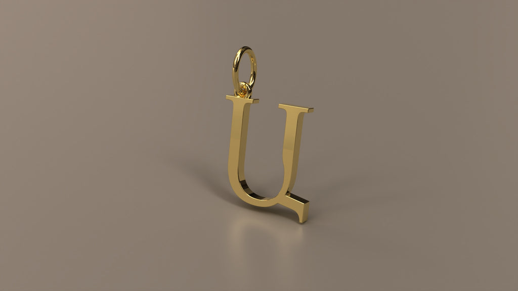 Armenian Initial Pendant Charm