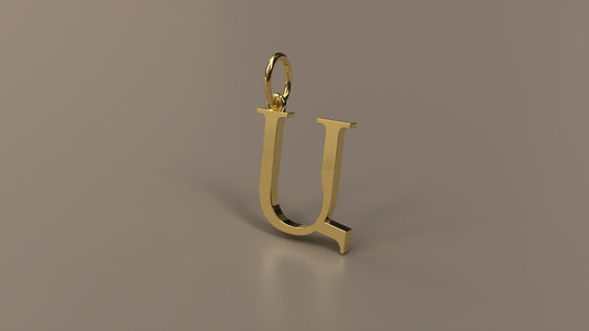 Armenian Initial Pendant Charm