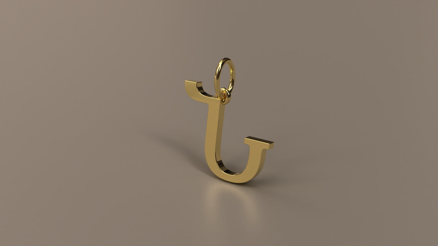 Armenian Initial Pendant Charm