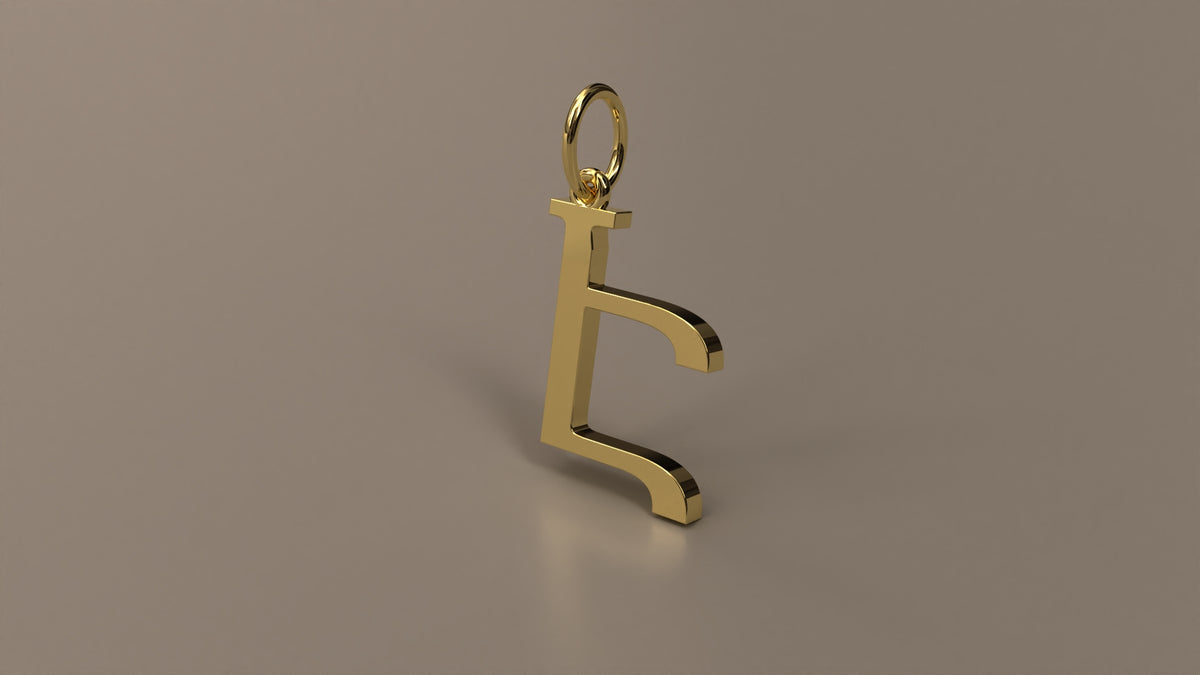 Armenian Initial Pendant Charm